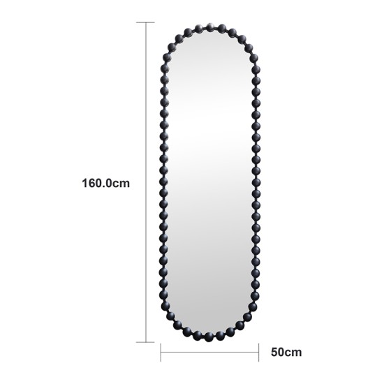 Καθρέπτης Myrtus pakoworld χρυσό μέταλλο 40x2,5x160 εκ