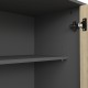 Μπουφές Billie pakoworld ανθρακί-sonoma 149x40x77εκ Μπουφές Billie pakoworld ανθρακί-sonoma 149x40x77εκ