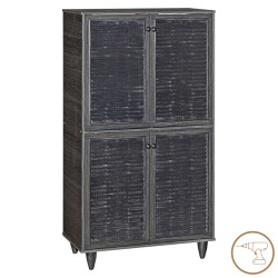 Παπουτσοθήκη-ντουλάπι Ronan pakoworld χρώμα wenge 70.5x35x122εκ