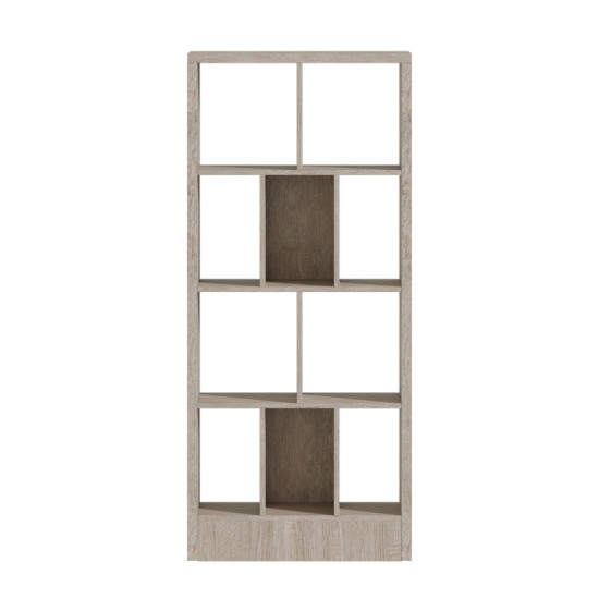 Βιβλιοθήκη Dividre pakoworld sonoma oak μελαμίνης 80x30x181εκ Βιβλιοθήκη Dividre pakoworld sonoma oak μελαμίνης 80x30x181εκ