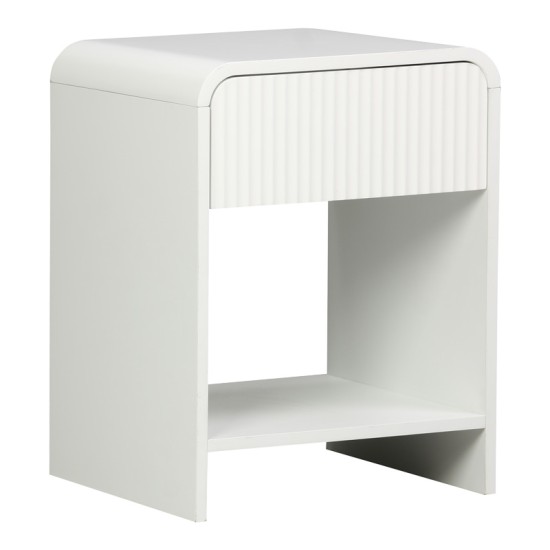 Κομοδίνο Lemperto pakoworld MDF σε λευκή απόχρωση 40x40x53εκ Κομοδίνο Lemperto pakoworld MDF σε λευκή απόχρωση 40x40x53εκ