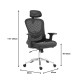 Καρέκλα γραφείου εργασίας Mergi pakoworld μαύρο mesh 62x63x120εκ Καρέκλα γραφείου εργασίας Mergi pakoworld μαύρο mesh 62x63x120εκ