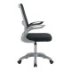Καρέκλα γραφείου εργασίας Annalise pakoworld μαύρο mesh 57x53x100εκ