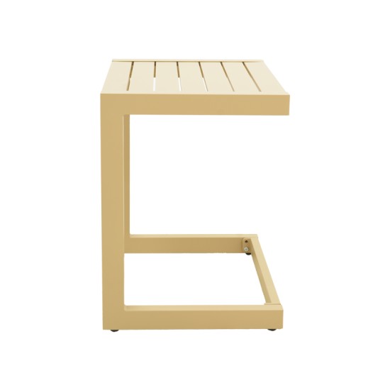 Τραπέζι Aether pakoworld cappuccino αλουμίνιο 37.5x36.5x53εκ Τραπέζι Aether pakoworld cappuccino αλουμίνιο 37.5x36.5x53εκ