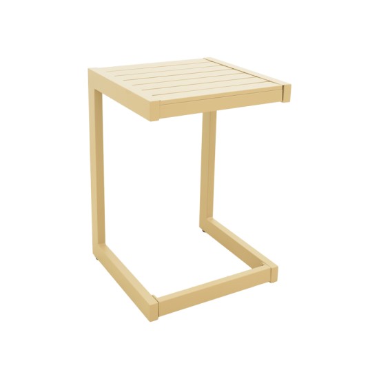 Τραπέζι Aether pakoworld cappuccino αλουμίνιο 37.5x36.5x53εκ Τραπέζι Aether pakoworld cappuccino αλουμίνιο 37.5x36.5x53εκ