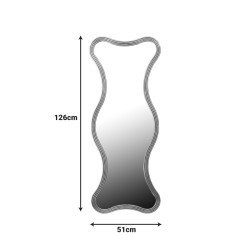 Καθρέπτης Boulen Inart μέταλλο σε χρυσή απόχρωση 51x2x126εκ