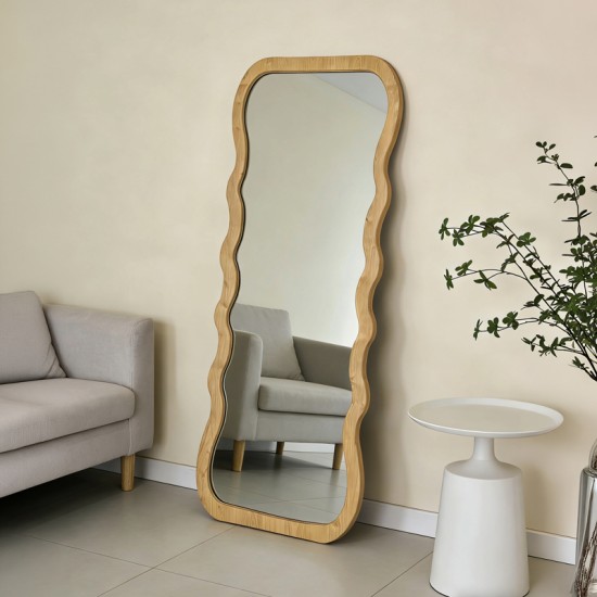 Καθρέπτης Zerbon pakoworld mdf σε φυσική απόχρωση 60x1.5x155εκ Καθρέπτης Zerbon pakoworld mdf σε φυσική απόχρωση 60x1.5x155εκ