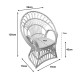 Πολυθρόνα Boloni Inart με μπεζ μαξιλάρι-φυσικό rattan 96x70x120εκ Πολυθρόνα Boloni Inart με μπεζ μαξιλάρι-φυσικό rattan 96x70x120εκ