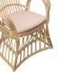 Πολυθρόνα Boloni Inart με μπεζ μαξιλάρι-φυσικό rattan 96x70x120εκ Πολυθρόνα Boloni Inart με μπεζ μαξιλάρι-φυσικό rattan 96x70x120εκ