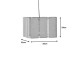 Φωτιστικό οροφής Boxfo Inart καφέ press papier-μέταλλο 32x32x123εκ Φωτιστικό οροφής Boxfo Inart καφέ press papier-μέταλλο 32x32x123εκ