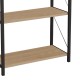 Βιβλιοθήκη Jackrey pakoworld oak μελαμίνης-μαύρο μέταλλο 63x30x114εκ Βιβλιοθήκη Jackrey pakoworld oak μελαμίνης-μαύρο μέταλλο 63x30x114εκ