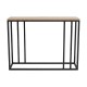 Κονσόλα Cansbia pakoworld oak με μαύρο μέταλλο 100x25x75εκ