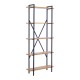 Βιβλιοθήκη Derena pakoworld oak με μαύρο μέταλλο 60x29x160εκ Βιβλιοθήκη Derena pakoworld oak με μαύρο μέταλλο 60x29x160εκ