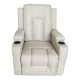 Πολυθρόνα relax με μηχανισμό massage Gessel pakoworld μπεζ ύφασμα 80x90x98εκ