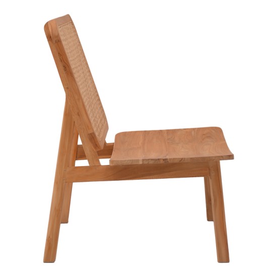Πολυθρόνα Viborg pakoworld φυσικό teak ξύλο-φυσικό rattan 60x75x87εκ Πολυθρόνα Viborg pakoworld φυσικό teak ξύλο-φυσικό rattan 60x75x87εκ