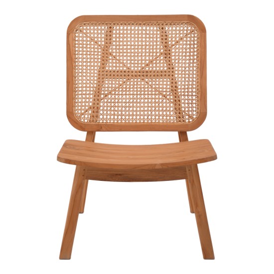 Πολυθρόνα Viborg pakoworld φυσικό teak ξύλο-φυσικό rattan 60x75x87εκ Πολυθρόνα Viborg pakoworld φυσικό teak ξύλο-φυσικό rattan 60x75x87εκ