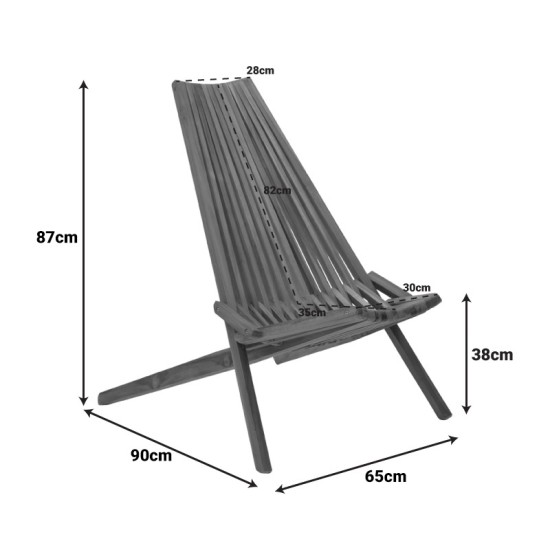 Πολυθρόνα Phoenox pakoworld πτυσσόμενη φυσικό teak ξύλο 65x90x87εκ Πολυθρόνα Phoenox pakoworld πτυσσόμενη φυσικό teak ξύλο 65x90x87εκ