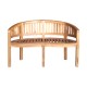 Καναπές διθέσιος Coren pakoworld φυσικό teak ξύλο 130x61x87εκ Καναπές διθέσιος Coren pakoworld φυσικό teak ξύλο 130x61x87εκ
