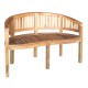 Καναπές διθέσιος Coren pakoworld φυσικό teak ξύλο 130x61x87εκ Καναπές διθέσιος Coren pakoworld φυσικό teak ξύλο 130x61x87εκ