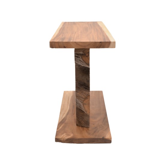 Κονσόλα Nasiol Inart teak ξύλο σε φυσική απόχρωση 120x40x75εκ Κονσόλα Nasiol Inart teak ξύλο σε φυσική απόχρωση 120x40x75εκ