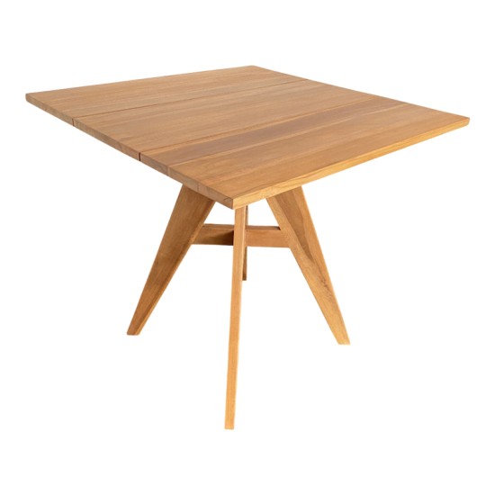 Τραπέζι Cadrada pakoworld teak ξύλο σε φυσική απόχρωση 80x80x76εκ Τραπέζι Cadrada pakoworld teak ξύλο σε φυσική απόχρωση 80x80x76εκ