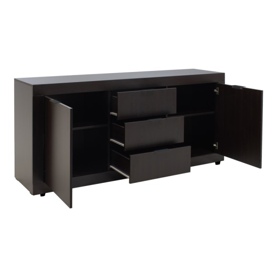 Μπουφές Doha pakoworld σε wenge απόχρωση 180x45x80.5εκ Μπουφές Doha pakoworld σε wenge απόχρωση 180x45x80.5εκ