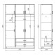 Ντουλάπα τρίφυλλη με συρτάρια Royal pakoworld καρυδι-oak 150x58x230εκ Ντουλάπα τρίφυλλη με συρτάρια Royal pakoworld καρυδι-oak 150x58x230εκ