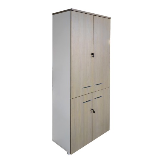 Ντουλάπα γραφείου Armadi pakoworld sonoma-λευκό 80x40x200εκ