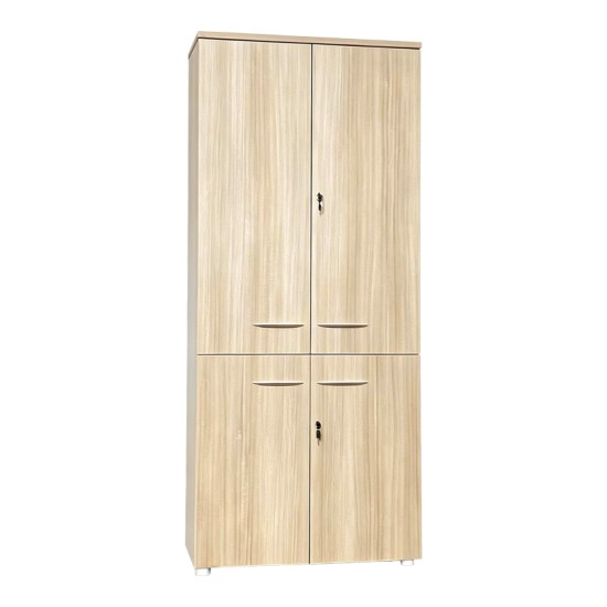 Ντουλάπα γραφείου Stark pakoworld σε oak-μπεζ 80x40x200εκ