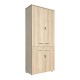 Ντουλάπα γραφείου Stark pakoworld σε oak-μπεζ 80x40x200εκ