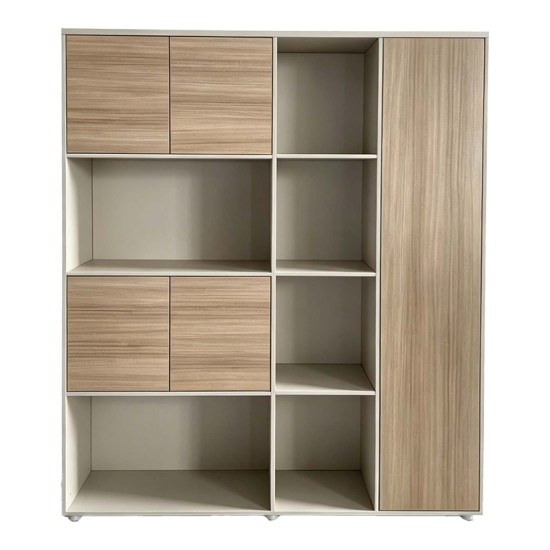 Βιβλιοθήκη γραφείου Stark pakoworld μπεζ oak 160x40x200εκ Βιβλιοθήκη γραφείου Stark pakoworld μπεζ oak 160x40x200εκ