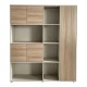Βιβλιοθήκη γραφείου Stark pakoworld μπεζ oak 160x40x200εκ Βιβλιοθήκη γραφείου Stark pakoworld μπεζ oak 160x40x200εκ