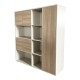 Βιβλιοθήκη γραφείου Stark pakoworld μπεζ oak 160x40x200εκ Βιβλιοθήκη γραφείου Stark pakoworld μπεζ oak 160x40x200εκ