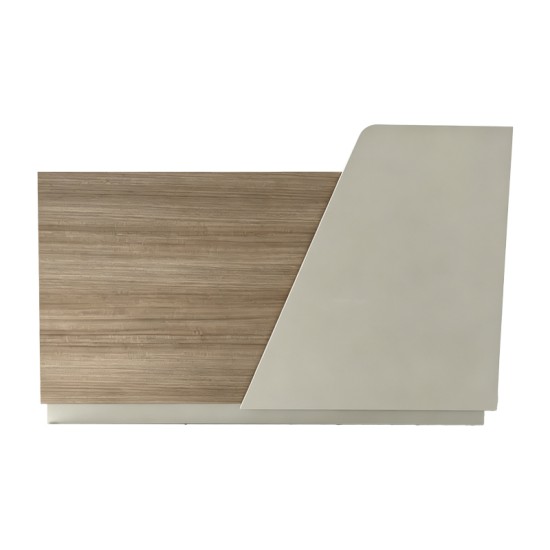 Γραφείο reception Stark pakoworld σε oak-μπεζ απόχρωση 160x60x105εκ Γραφείο reception Stark pakoworld σε oak-μπεζ απόχρωση 160x60x105εκ