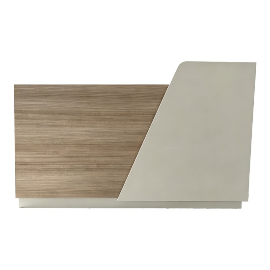 Γραφείο reception Stark pakoworld σε oak-μπεζ απόχρωση 180x60x105εκ Γραφείο reception Stark pakoworld σε oak-μπεζ απόχρωση 180x60x105εκ