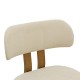 Καρέκλα Genoa pakoworld καρυδί rubberwood και εκρού ύφασμα 50x43x82εκ Καρέκλα Genoa pakoworld καρυδί rubberwood και εκρού ύφασμα 50x43x82εκ