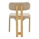 Καρέκλα Genoa pakoworld sonoma rubberwood και μπεζ ύφασμα 50x43x82εκ Καρέκλα Genoa pakoworld sonoma rubberwood και μπεζ ύφασμα 50x43x82εκ