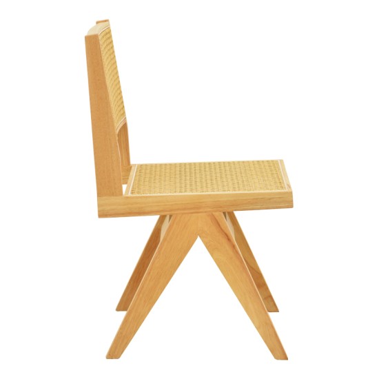 Καρέκλα Winslow pakoworld rubberwood-rattan σε φυσική απόχρωση 46x58x80εκ Καρέκλα Winslow pakoworld rubberwood-rattan σε φυσική απόχρωση 46x58x80εκ