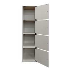 Ντουλάπι-στήλη Gabino pakoworld σε λευκή απόχρωση 40x39x158εκ Ντουλάπι-στήλη Gabino pakoworld σε λευκή απόχρωση 40x39x158εκ