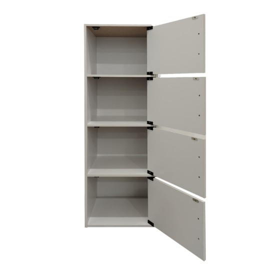 Ντουλάπι-στήλη Soline I pakoworld σε λευκή απόχρωση 40x34.5x120εκ