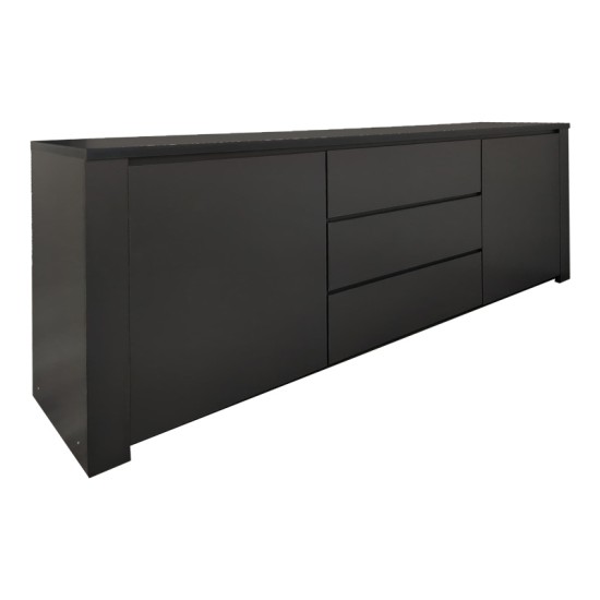 Μπουφές Kalya pakoworld σε ανθρακί απόχρωση 220x49x89.5εκ Μπουφές Kalya pakoworld σε ανθρακί απόχρωση 220x49x89.5εκ
