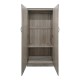 Ντουλάπα δίφυλλη Athos pakoworld σε Sonoma απόχρωση 80x42x180εκ