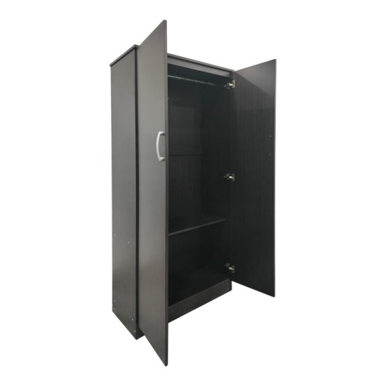Ντουλάπα δίφυλλη Athos pakoworld σε wenge απόχρωση 80x42x180εκ Ντουλάπα δίφυλλη Athos pakoworld σε wenge απόχρωση 80x42x180εκ