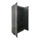 Ντουλάπα δίφυλλη Athos pakoworld σε wenge απόχρωση 80x42x180εκ