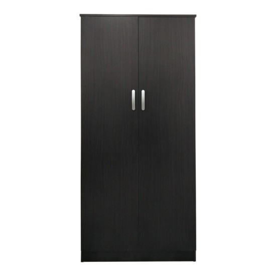 Ντουλάπα δίφυλλη Athos pakoworld σε wenge απόχρωση 80x42x180εκ
