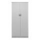 Ντουλάπα δίφυλλη Athos pakoworld σε λευκή απόχρωση 80x42x180εκ