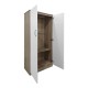 Ντουλάπα δίφυλλη Athos pakoworld σε sonoma-λευκή απόχρωση 80x42x180εκ Ντουλάπα δίφυλλη Athos pakoworld σε sonoma-λευκή απόχρωση 80x42x180εκ