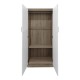 Ντουλάπα δίφυλλη Athos pakoworld σε sonoma-λευκή απόχρωση 80x42x180εκ Ντουλάπα δίφυλλη Athos pakoworld σε sonoma-λευκή απόχρωση 80x42x180εκ