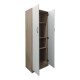 Ντουλάπα δίφυλλη Athos pakoworld σε sonoma-λευκή απόχρωση 60x42x180εκ Ντουλάπα δίφυλλη Athos pakoworld σε sonoma-λευκή απόχρωση 60x42x180εκ