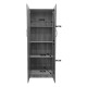 Ντουλάπα δίφυλλη Athos pakoworld σε sonoma-λευκή απόχρωση 60x42x180εκ Ντουλάπα δίφυλλη Athos pakoworld σε sonoma-λευκή απόχρωση 60x42x180εκ